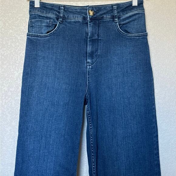 Pilcro The Skipper High Rise Wide Leg Jeans With Patch Pockets Women’s Size 30 - Picture 5 of 12